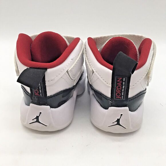 Nike Air Jordan Jumpman Two Trey (TD) Shoes 5C White/Black-Gym Red DQ8433-106 - Picture 4 of 9